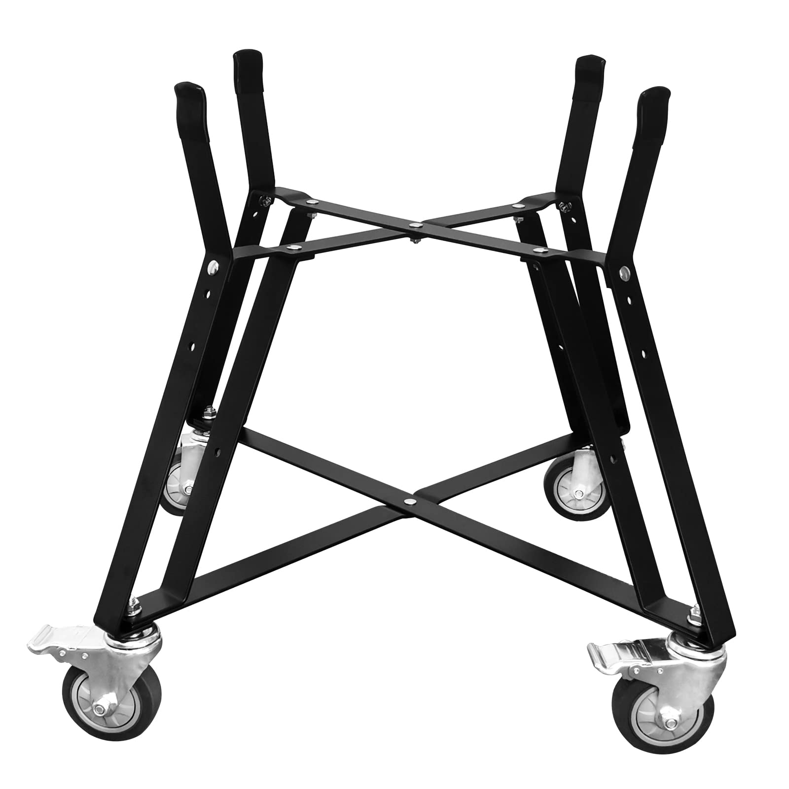XLarge Big Green Egg Nest – Heavy Duty Rolling Grill Stand with Locking Caster Wheels for BGE & Kamado Joe Smokers | Powder Coated Steel Accessories | Perfect for Outdoor BBQ, Backyard Grilling & Patio Cooking