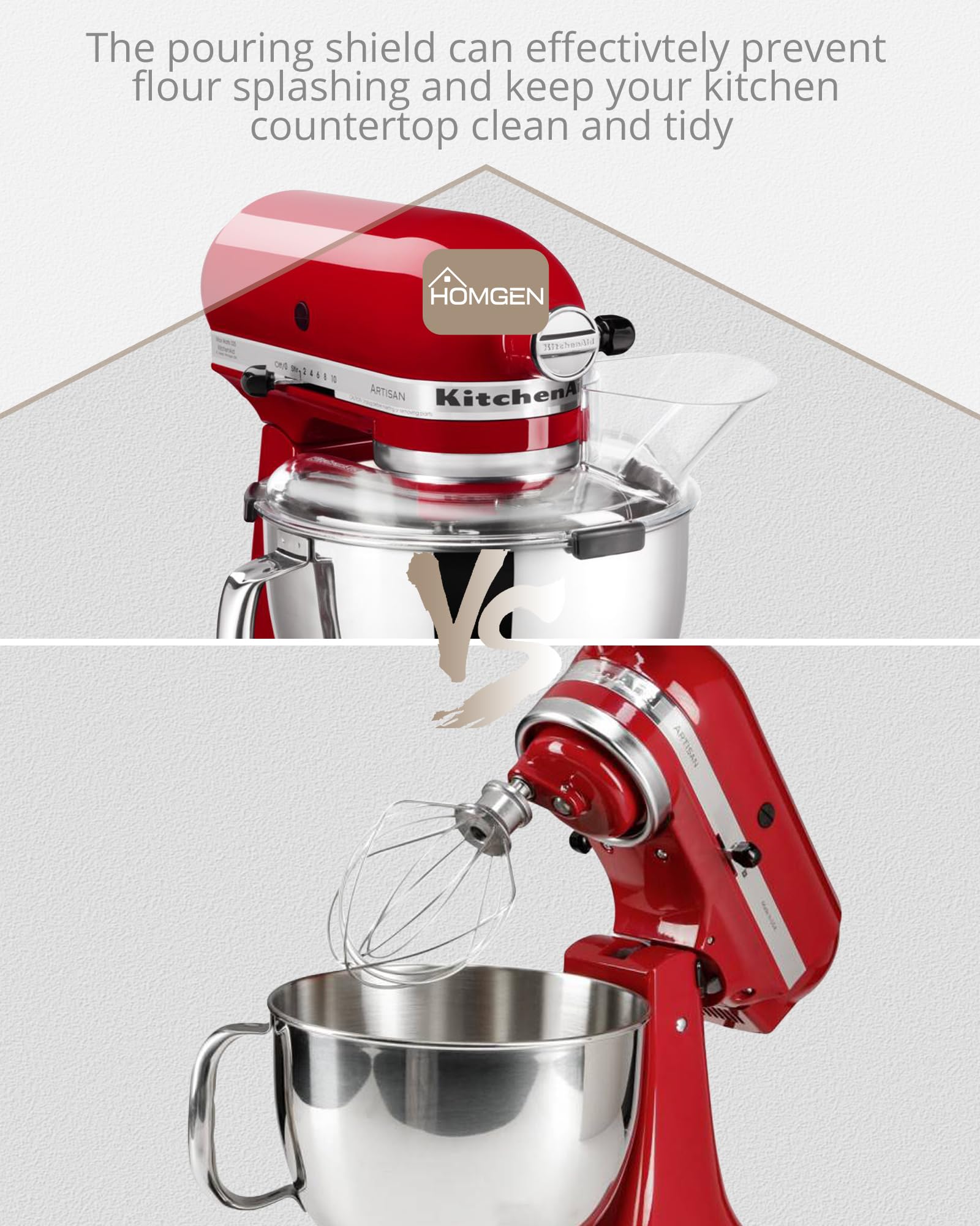 KitchenAid 4.5 & 5 Quart Pitcher Spout Cover - Clear Splash Guard for Tilt-Head Blenders - Perfect Fit for Stainless Steel Pitchers - Ideal for Smoothies, Soups & Sauces
