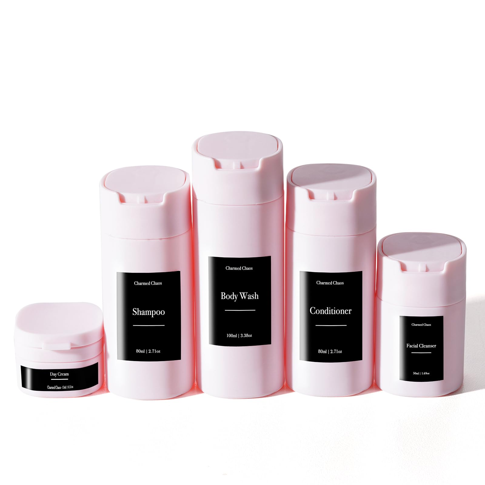 TSA Approved Travel Bottles for Toiletries - BPA Free Leak Proof Silicone Containers for Shampoo, Conditioner & Lotion | Refillable Squeezable Travel Accessories | Perfect for Airplane Carry-On, Gym & Vacation Packing