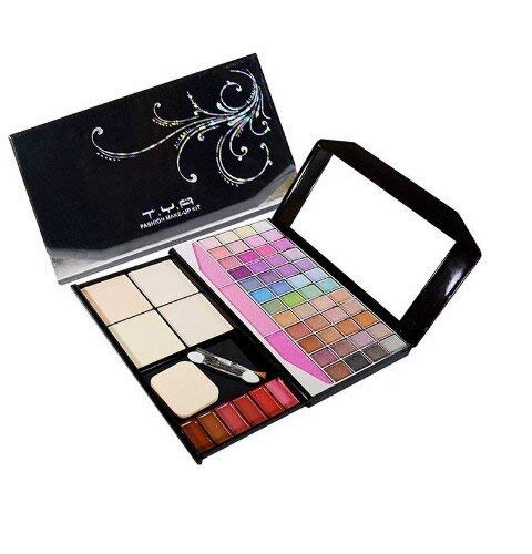 48 Color Eyeshadow Palette & Blush Compact - Professional Makeup Kit for Laptops | Perfect for Travel, Office Touch-Ups & On-The-Go Beauty