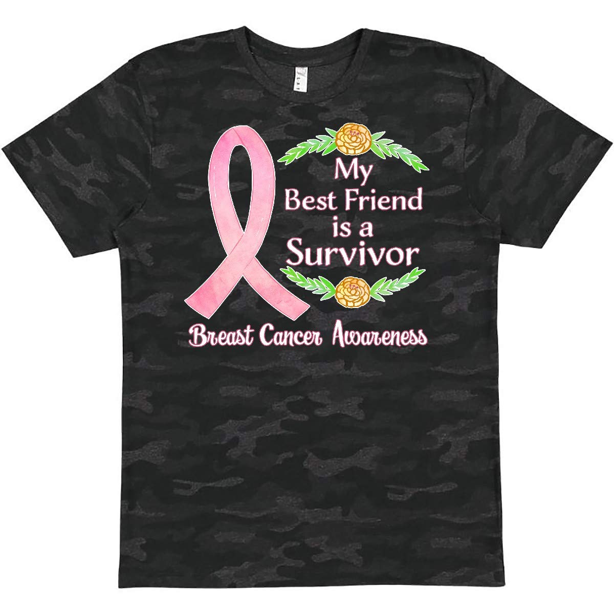 My Best Friend is a Survivor Breast Cancer Awareness T-Shirt - Supportive Gift for Survivors, Warriors & Loved Ones