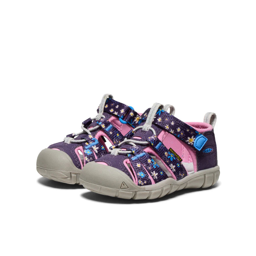 Keen Daisies/Marina Seacamp II CNX Toddler Sandals - Waterproof & Comfortable Kids Beach Shoes for Boys & Girls - Perfect for Summer Play, Poolside & Outdoor Adventures