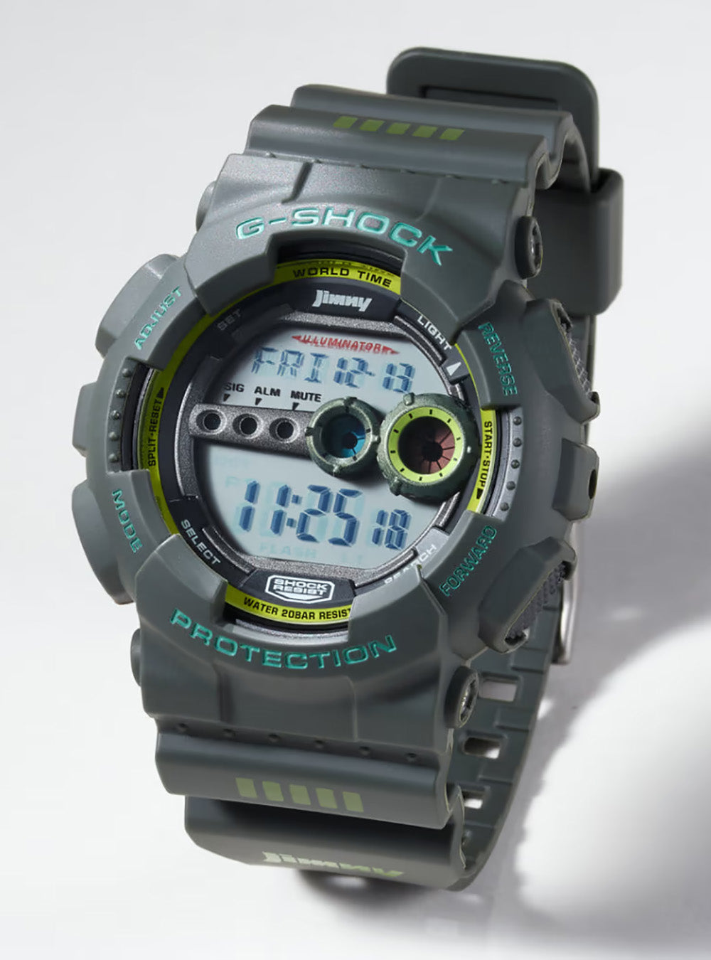 SUZUKI JIMNY × CASIO G-SHOCK GD-100 Limited Edition Collaboration Watch - Durable Military Style Digital Watch for Outdoor Adventures, Off-Roading & Extreme Sports