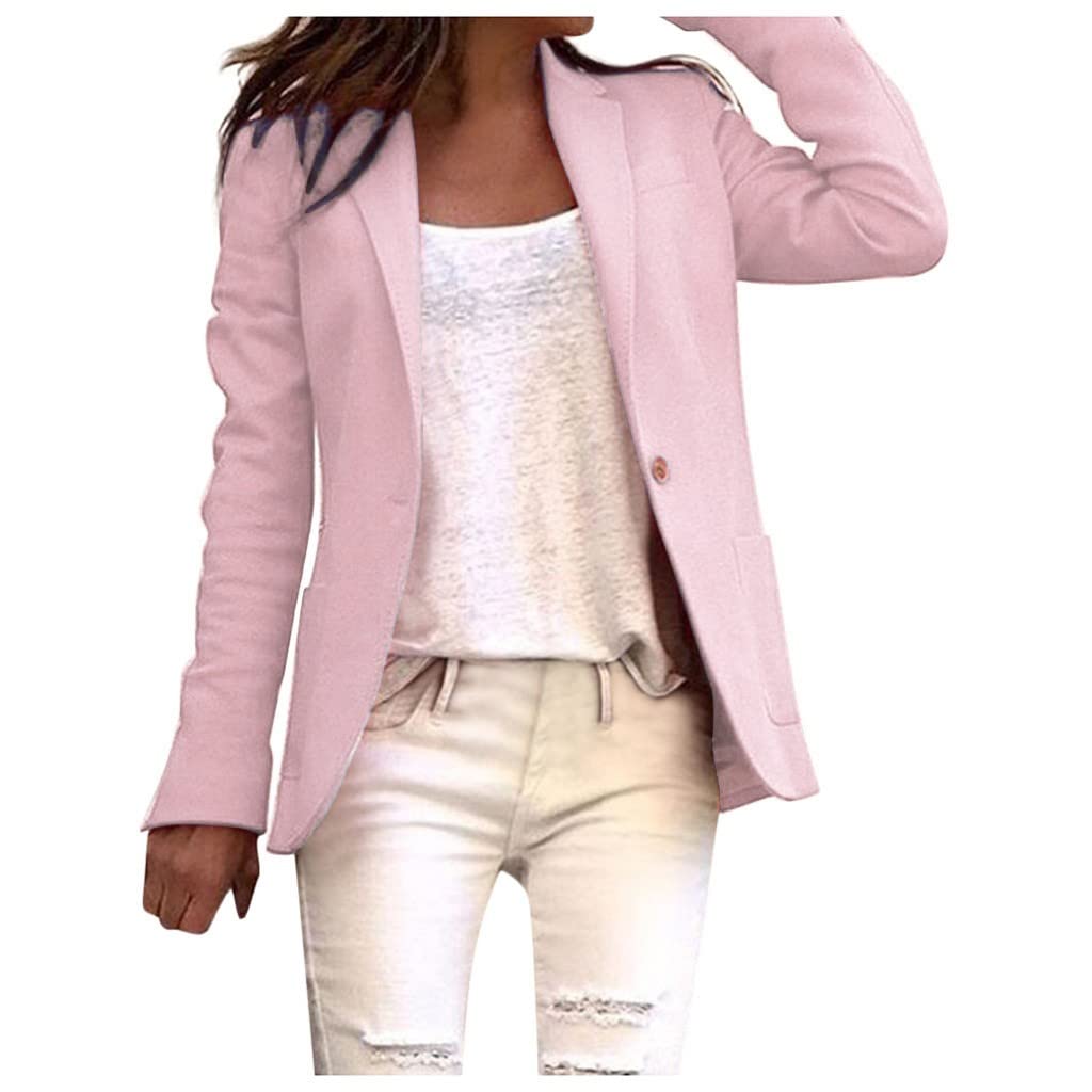 Women's Business Lapel Blazer - Open Front Cardigan Jacket with Long Sleeves for Office & Casual Wear | Perfect for Work, Meetings, and Professional Outfits