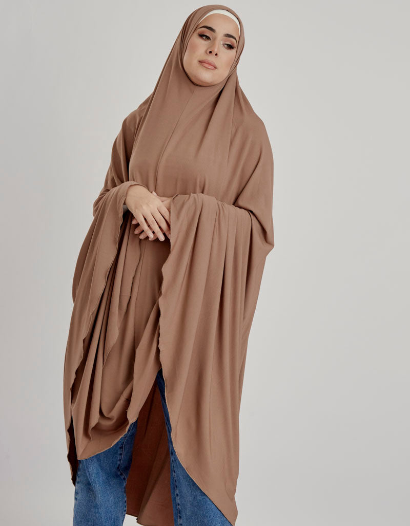 Stylish Jilbab in Shades of Brown - Modest Islamic Scarf for Women - Perfect for Prayer, Daily Wear & Special Occasions