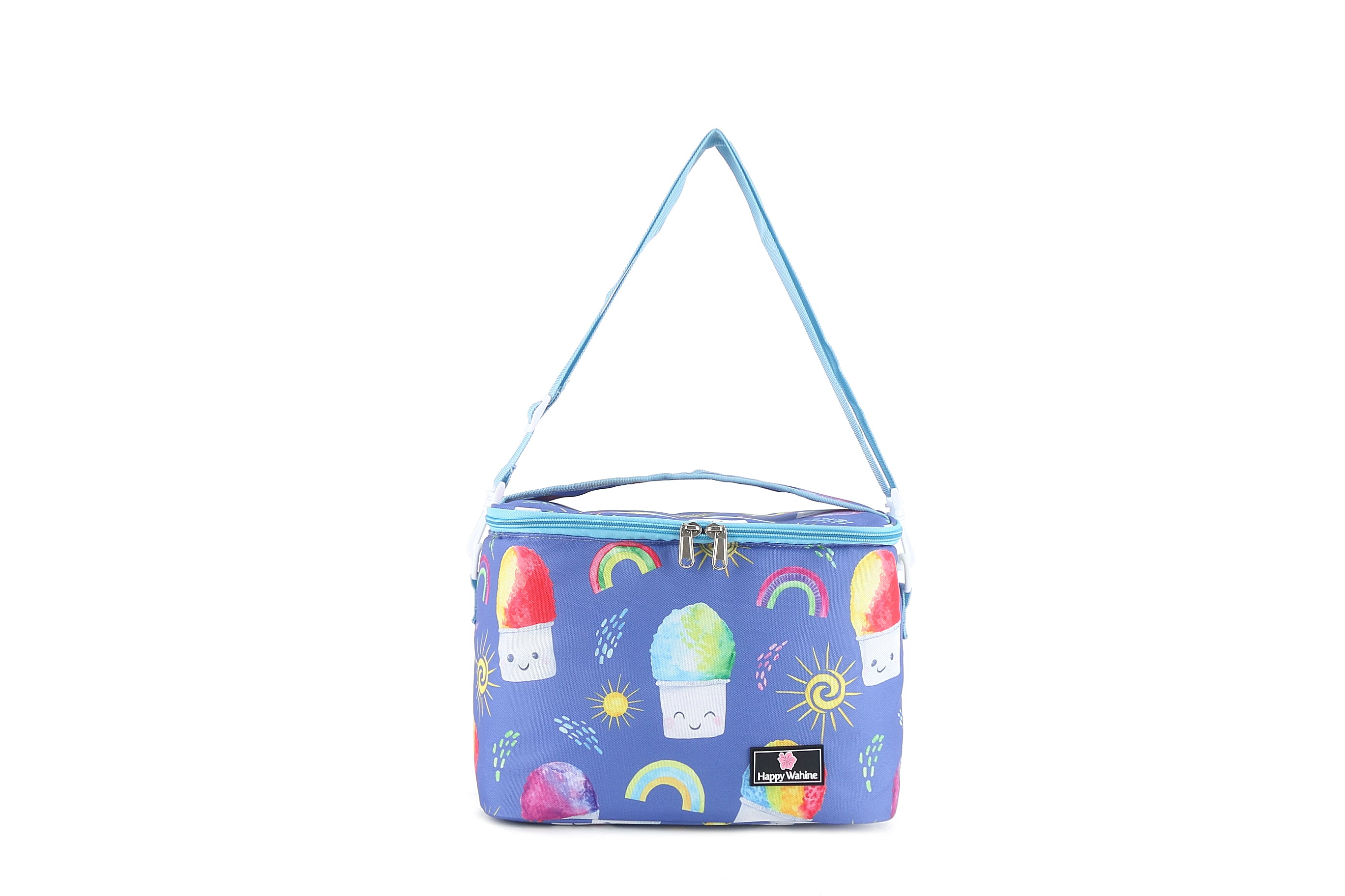 Premium Insulated Cooler Tote Bag - Medium Size in Shave Ice Blue - Perfect for Beach Picnics, Camping Trips & Outdoor Adventures