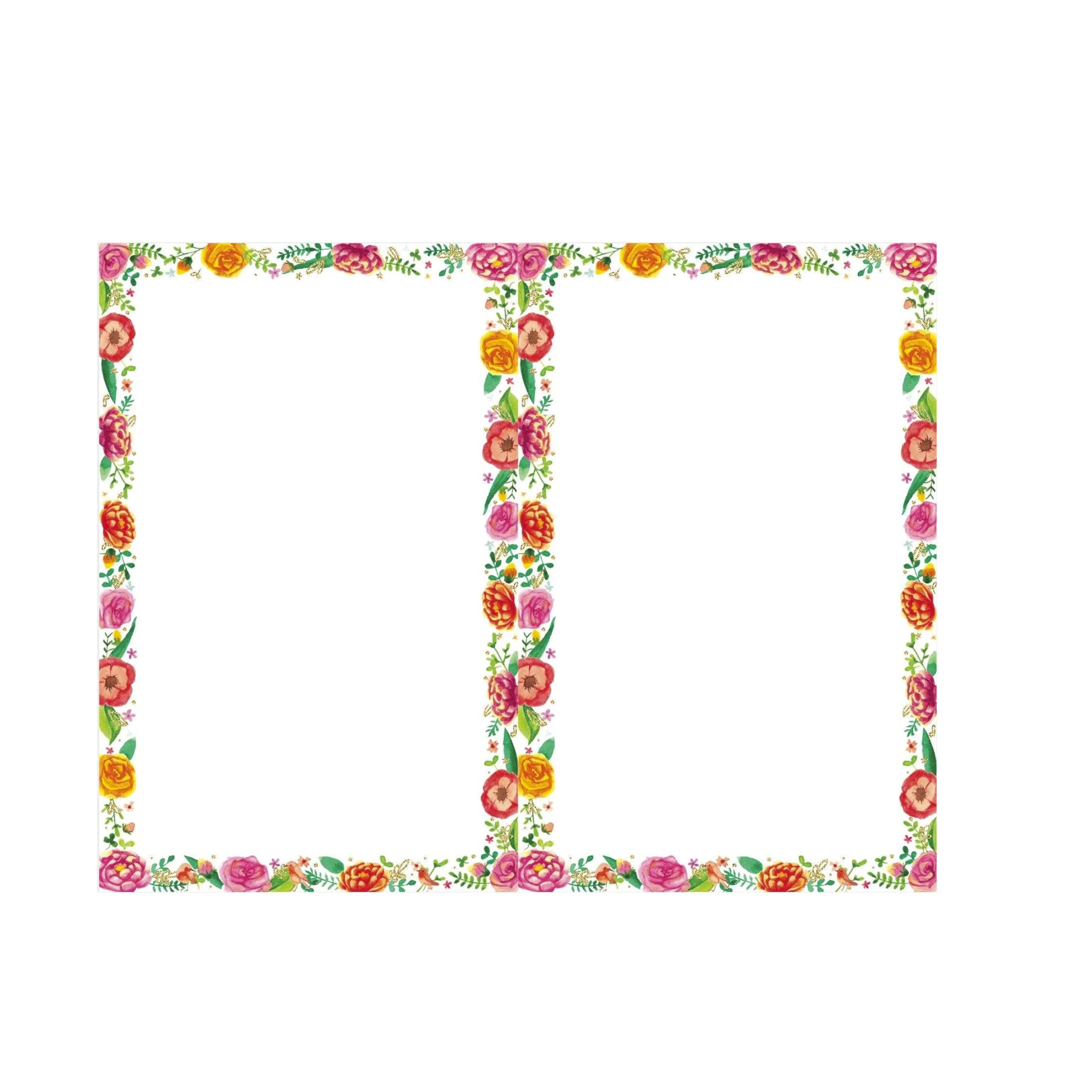 Floral Bordered Shipping Labels - Waterproof Self-Adhesive Mailing Labels for Packages, Envelopes & Boxes - Perfect for Etsy Sellers, Small Businesses & Home Organization