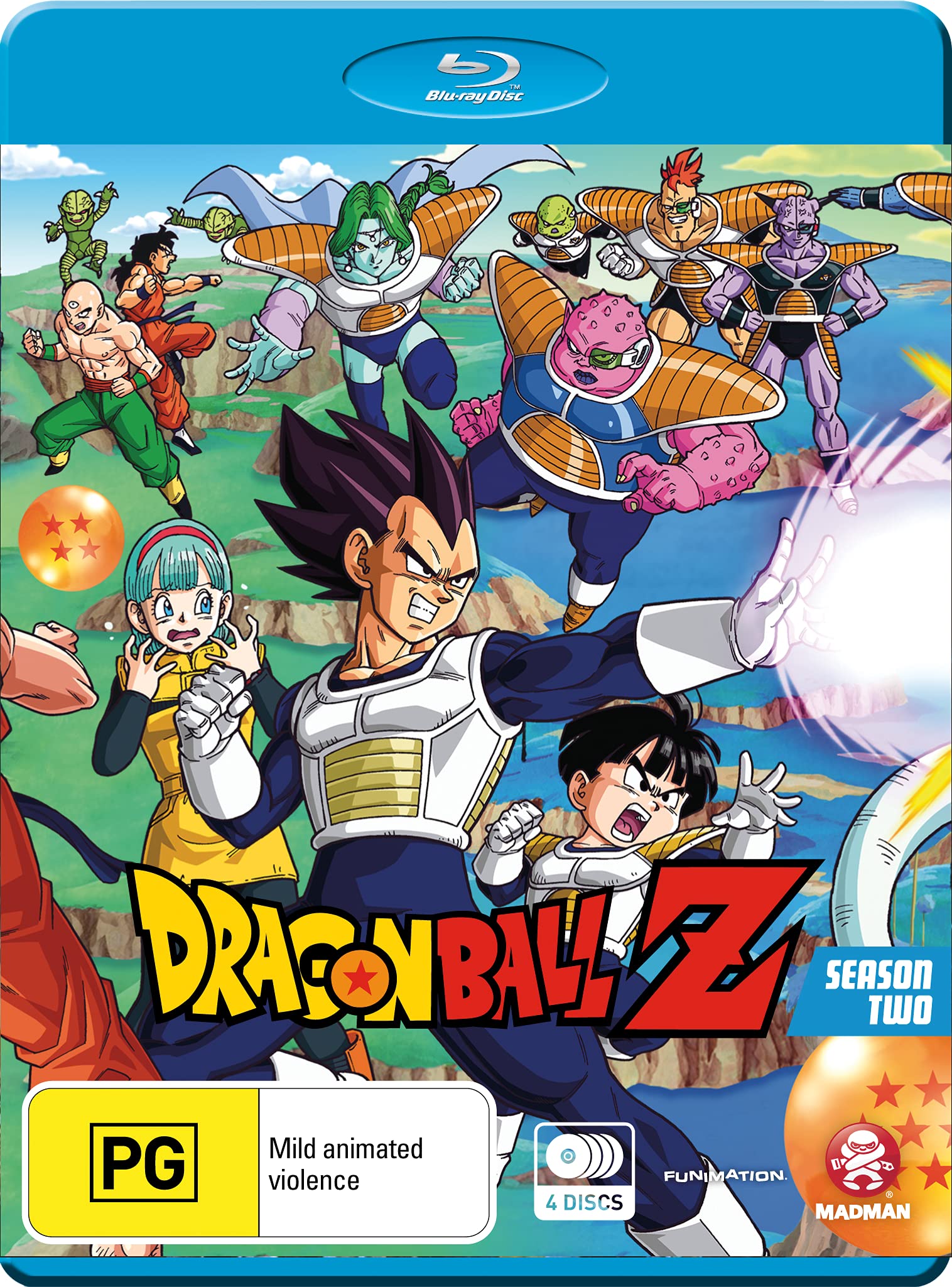 Dragon Ball Z Season 2 Blu-ray Complete Set | English Dubbed & Subtitled | Anime Action Series for Collectors & Fans | Perfect for Home Entertainment & Gift Giving