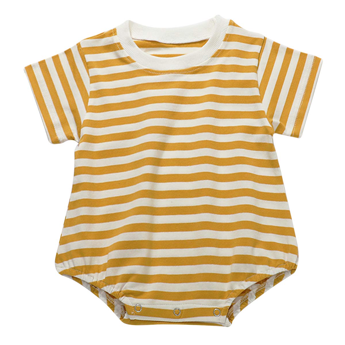 Famuka Striped Baby Rompers - Unisex Boys & Girls Summer Shirts | Soft Cotton Comfort for Playtime & Outdoor Adventures