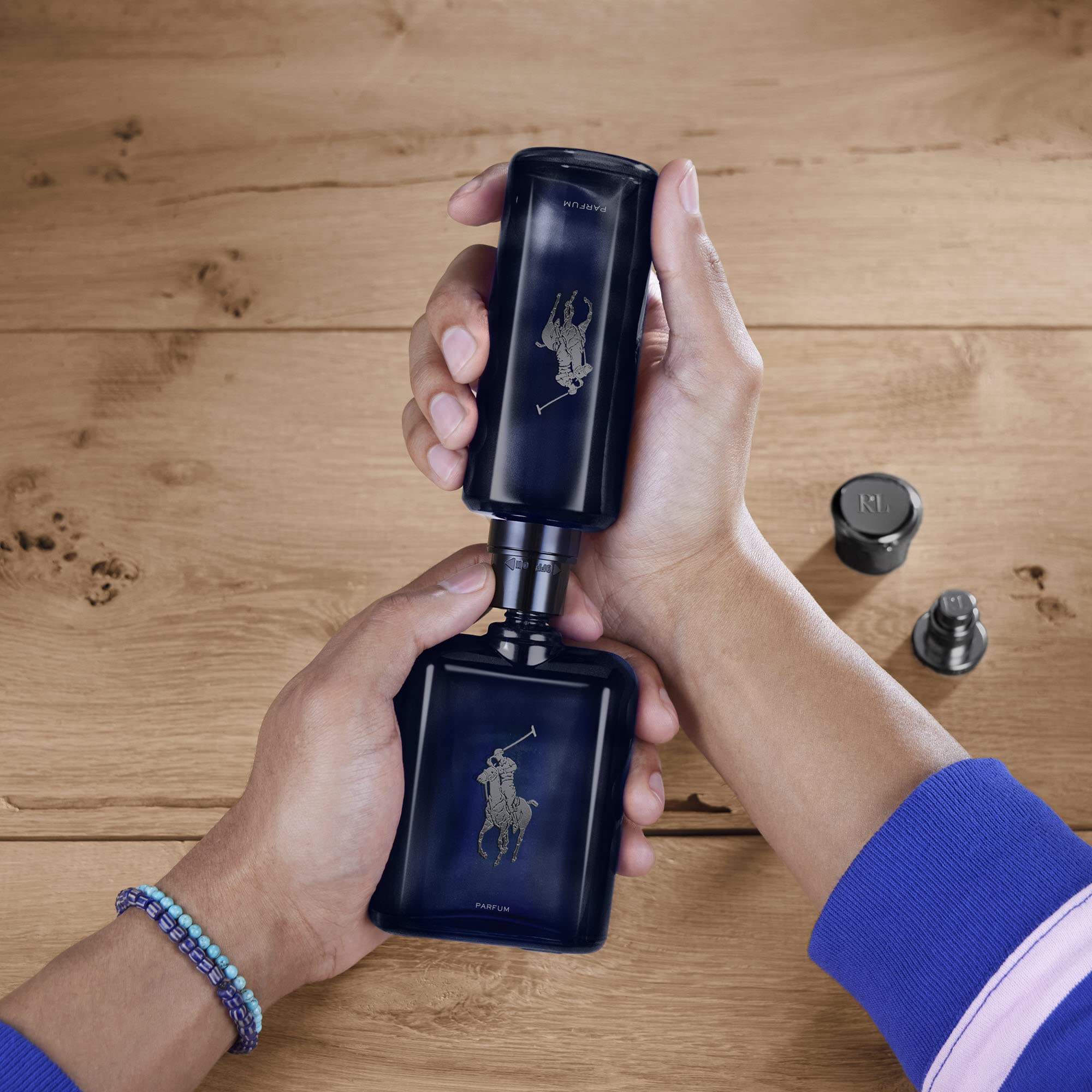 RALPH LAUREN Polo Blue Eau de Parfum for Men - Refillable Cologne Set with Citrus, Oak & Vetiver Notes - 6.7oz Bottle + 5.1oz Refill - Long Lasting Intense Fragrance - Perfect for Date Night, Office & Special Occasions