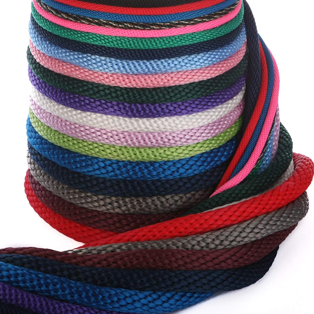 Premium Fms Ravenox Solid Braid Utility Rope - 5/8 inch x 25 Feet Blue | Heavy Duty All-Purpose Nylon Cord for DIY Crafts, Outdoor Sports, Horse Tack, Pet Leashes & Home Decor | Made in USA | Multiple Sizes & Colors Available | Perfect for Camping, Gardening & Marine Use