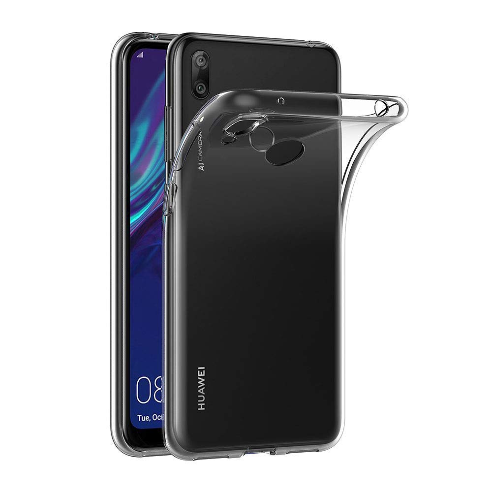 Premium Soft TPU Rubber Gel Case for Huawei Y7 2019 / Y7 Prime 2019 (6.26 Inch) - Shockproof Slim Clear Transparent Bumper Back Cover - Perfect for Daily Protection & Style Enhancement