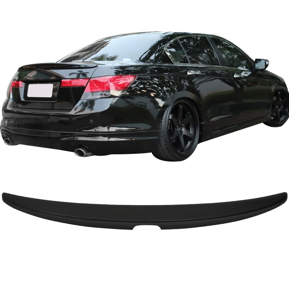 2008-2012 Honda Accord Rear Spoiler Wing - OEM Style ABS Plastic Trunk Lip Spoiler for Enhanced Aerodynamics & Sporty Look - Perfect for Car Enthusiasts & Street Racing