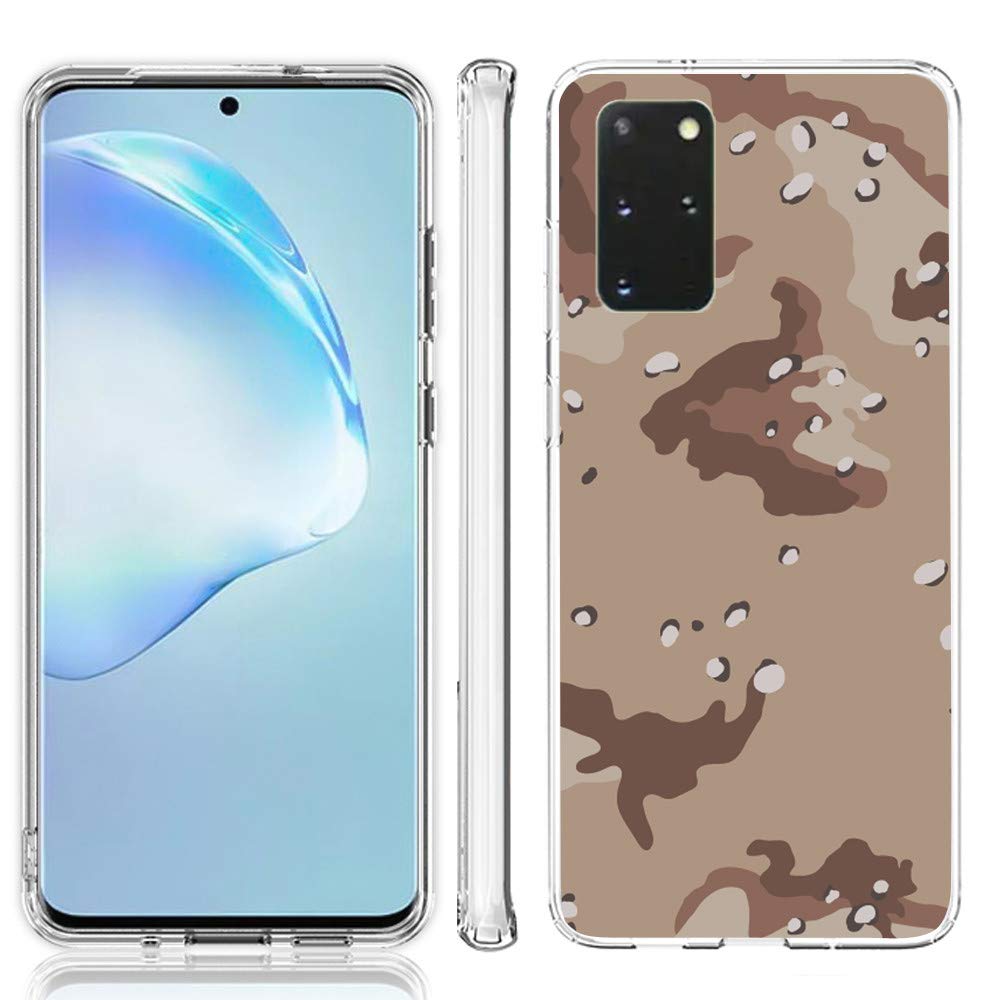 Samsung Galaxy S20 Plus Case, Slim TPU Protector - Desert Camo for Outdoor Use