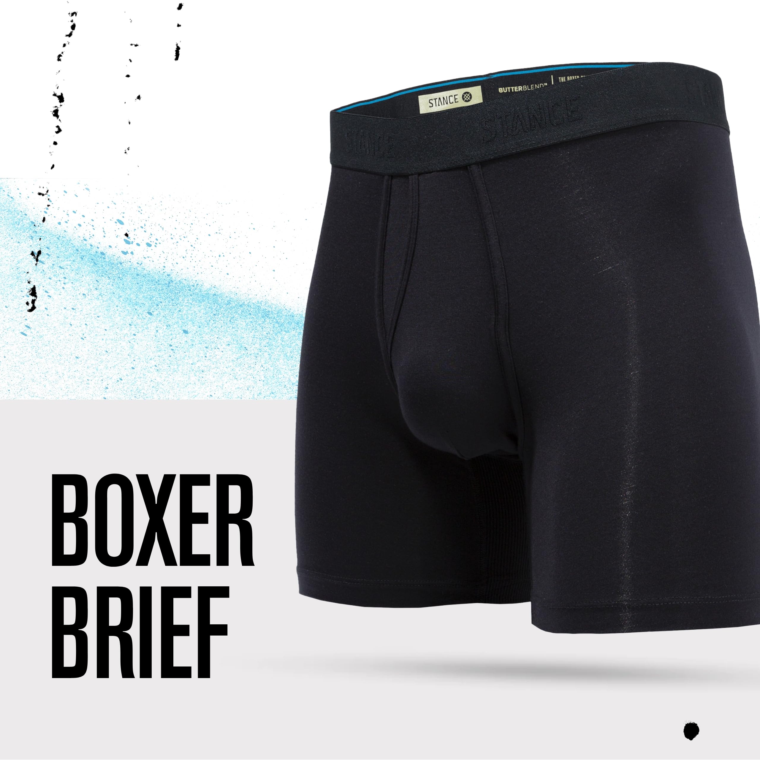 Stance Men's Seyclops Boxer Briefs - Soft Polyester Underwear Shorts in Navy Blue for Comfort & Support - Perfect for Workout, Sports & Everyday Wear