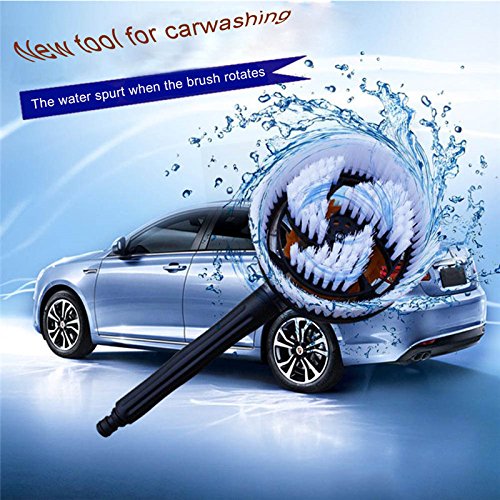 MeiBoAll Automatic Rotating Car Wash Brush with Long Handle & Soft Bristles – Gentle Car Cleaning Tool for Cars, SUVs, Trucks & RVs – Perfect for Hand Washing, Detailing & Exterior Maintenance