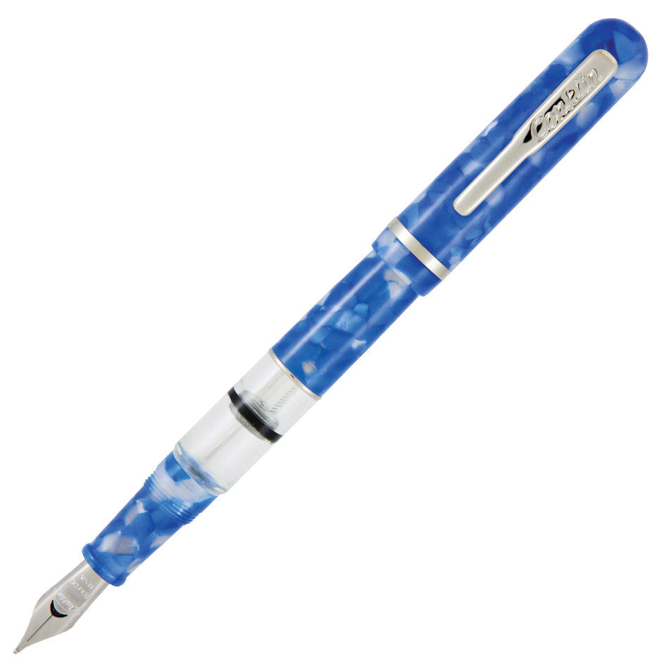 Conklin Heritage Word Gauge Fountain Pen - Premium Blue Ink Calligraphy Pen for Writing, Journaling & Gift Giving - Vintage Style Fountain Pen for Professionals & Pen Enthusiasts