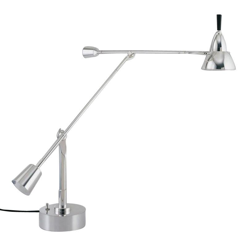 TECNOLUMEN EB 27 Table Lamp - Bauhaus Style Desk Light with Chrome Finish | Perfect for Modern Living Room, Office, or Bedroom Lighting