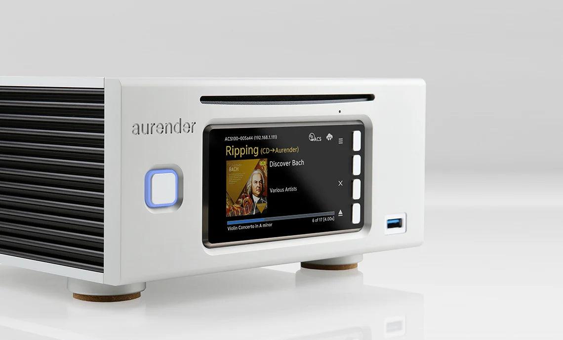 Aurender ACS100 High-End Network Audio Transport, CD Ripper & Music Server - Perfect for Audiophiles & Home Theater Systems