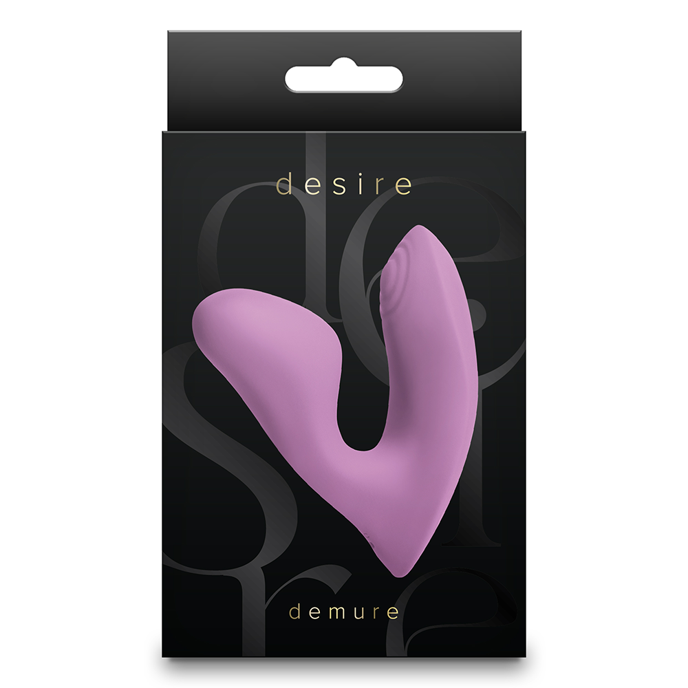 Desire Demure Wearable Silicone G Spot & Clitoral Vibrator - Rechargeable Waterproof Personal Massager for Women - Perfect for Solo Play & Couples Intimacy