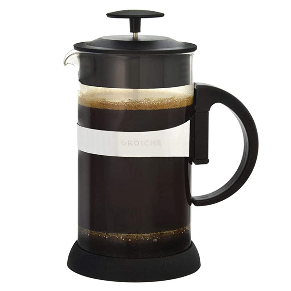 Grosche Zurich French Press Coffee Maker - 34 oz Stainless Steel, Insulated, BPA-Free for Hot & Cold Brew - Perfect for Home, Office, Camping & Travel