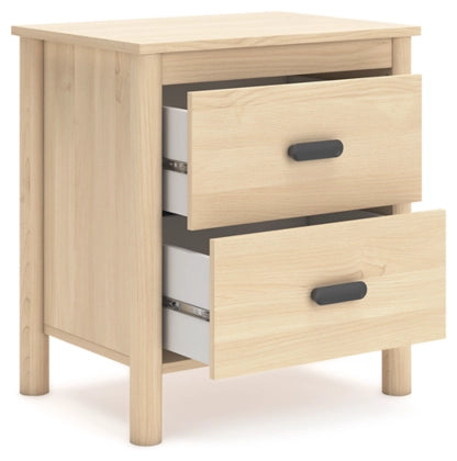 Cabinella Queen Size Platform Bed Frame with 2 Nightstands - Modern Wooden Bedroom Set for Small Spaces & Guest Rooms