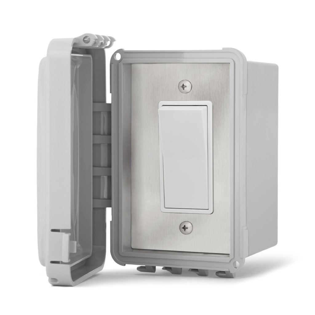 Infratech Single ON/OFF Surface Mount Switch for Electric Heaters - Weatherproof Cover - Ideal for Indoor/Outdoor Heating Systems, Garages & Patios