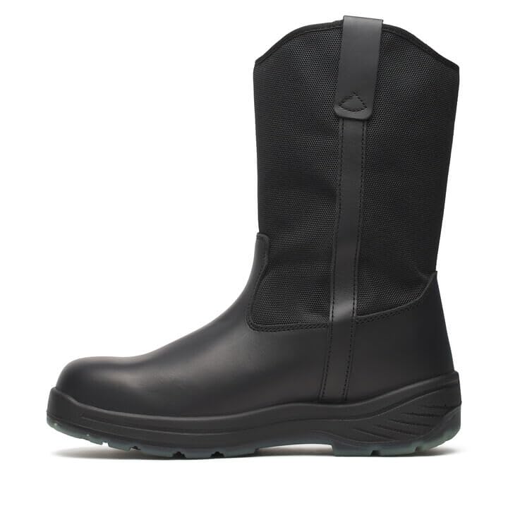 Thorogood Thoro-Flex Black Slip-On Waterproof Work Boots for Men & Women - Full-Grain Leather, Composite Toe, Slip/Oil/Puncture Resistant Outsole - Ideal for Construction, Warehouse & Outdoor Work