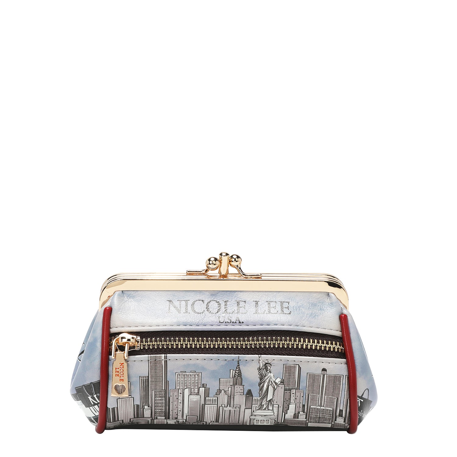 Mini Kiss Lock Coin Purse Wristlet - Small Leather Wallet for Women - Perfect for Coins, Cards & Cash - Ideal for Parties, Travel & Everyday Use