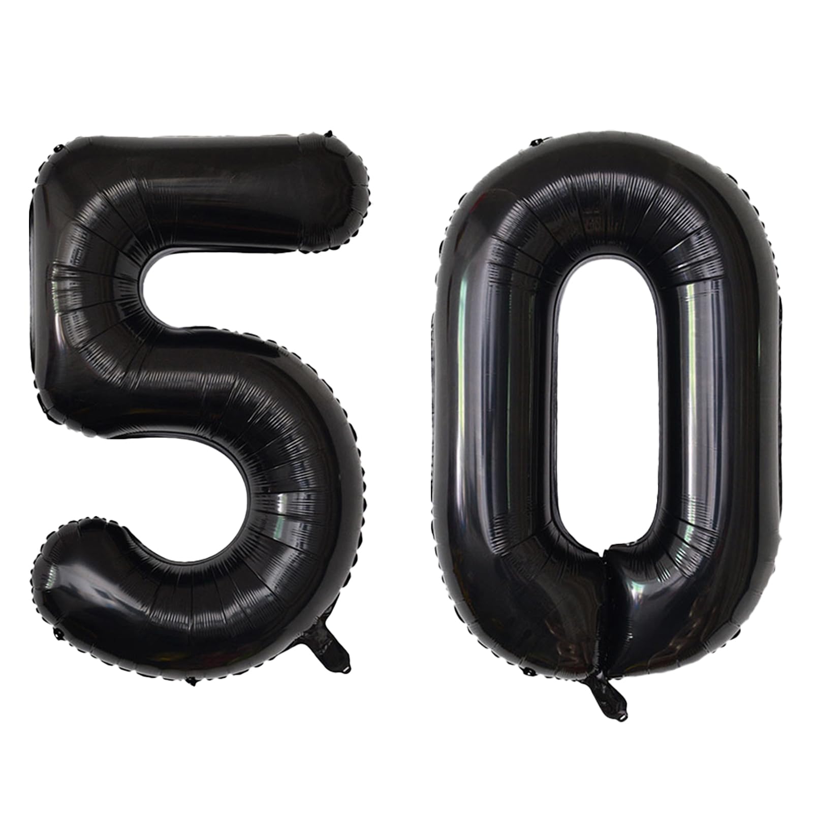 40 Inch Black 50 Number Balloons - Giant Jumbo Helium Mylar Foil Birthday Decorations for 50th Birthday, Anniversary Party Supplies - Perfect for Milestone Celebrations, Photo Backdrops & Event Decor