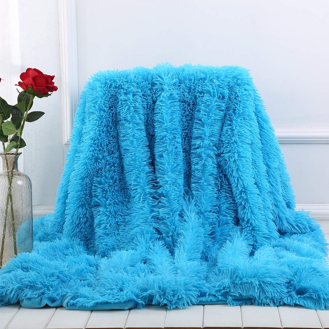 Super Soft Plush Blanket - Cozy Furry Throw for Bed, Sofa & Couch - Warm Winter Blanket (51