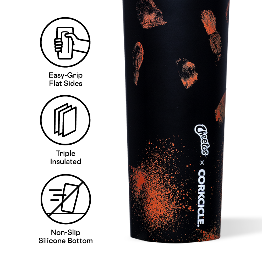 Cheetos x Corkcicle Insulated Stainless Steel Sport Canteen Water Bottle - 20oz Leakproof & BPA-Free for Gym, Hiking & Outdoor Adventures