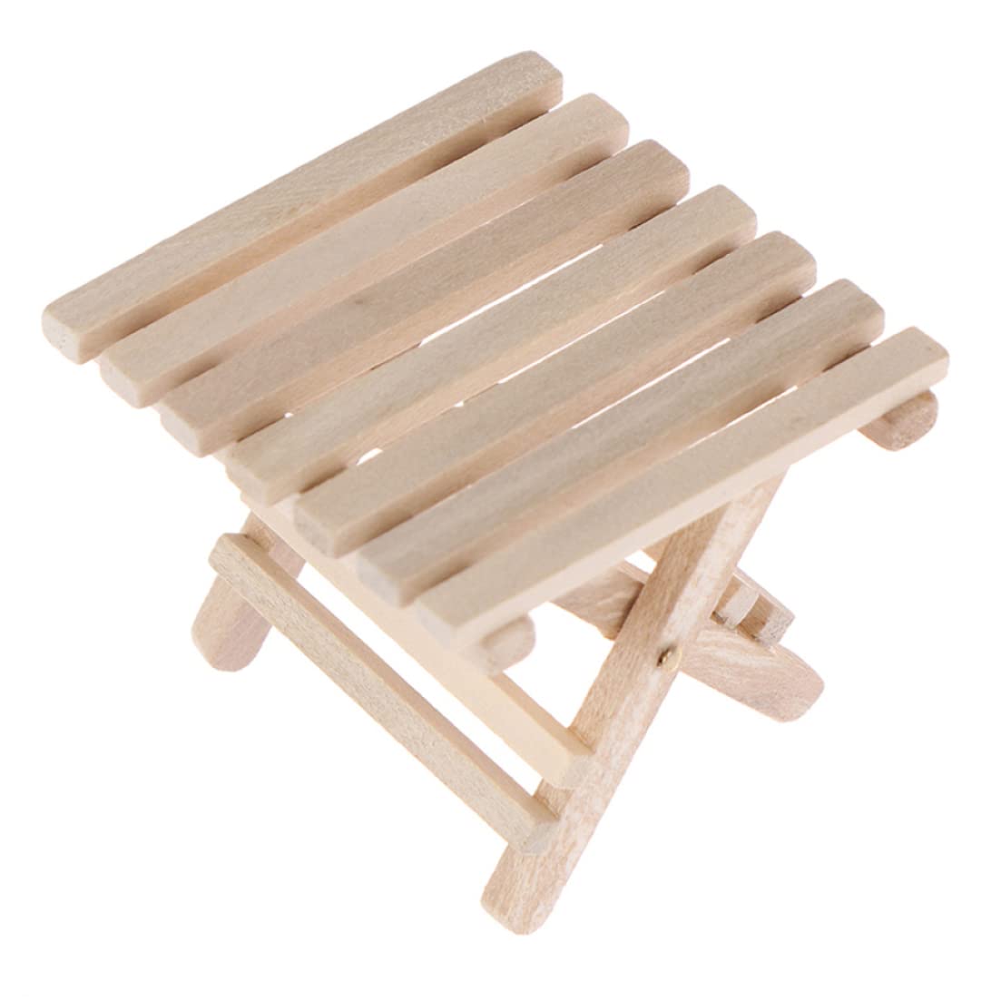1:12 Miniature Beach Folding Table for Kids - Small Dollhouse Furniture, Mini House Decor, Children's Toy Gift - Perfect for Dollhouse Scenes, Beach Playsets & Collectible Displays