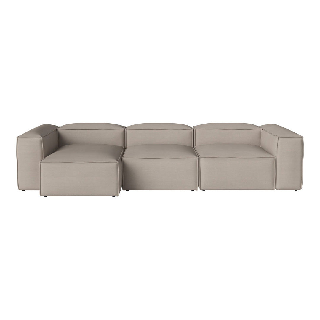 Cosima 3-Seater Sofa with Chaise Lounge - Modern L-Shaped Sectional Couch for Living Room, Apartment & Small Spaces - Soft Fabric Upholstery & Sturdy Frame - Perfect for Relaxing, Entertaining & Family Movie Nights