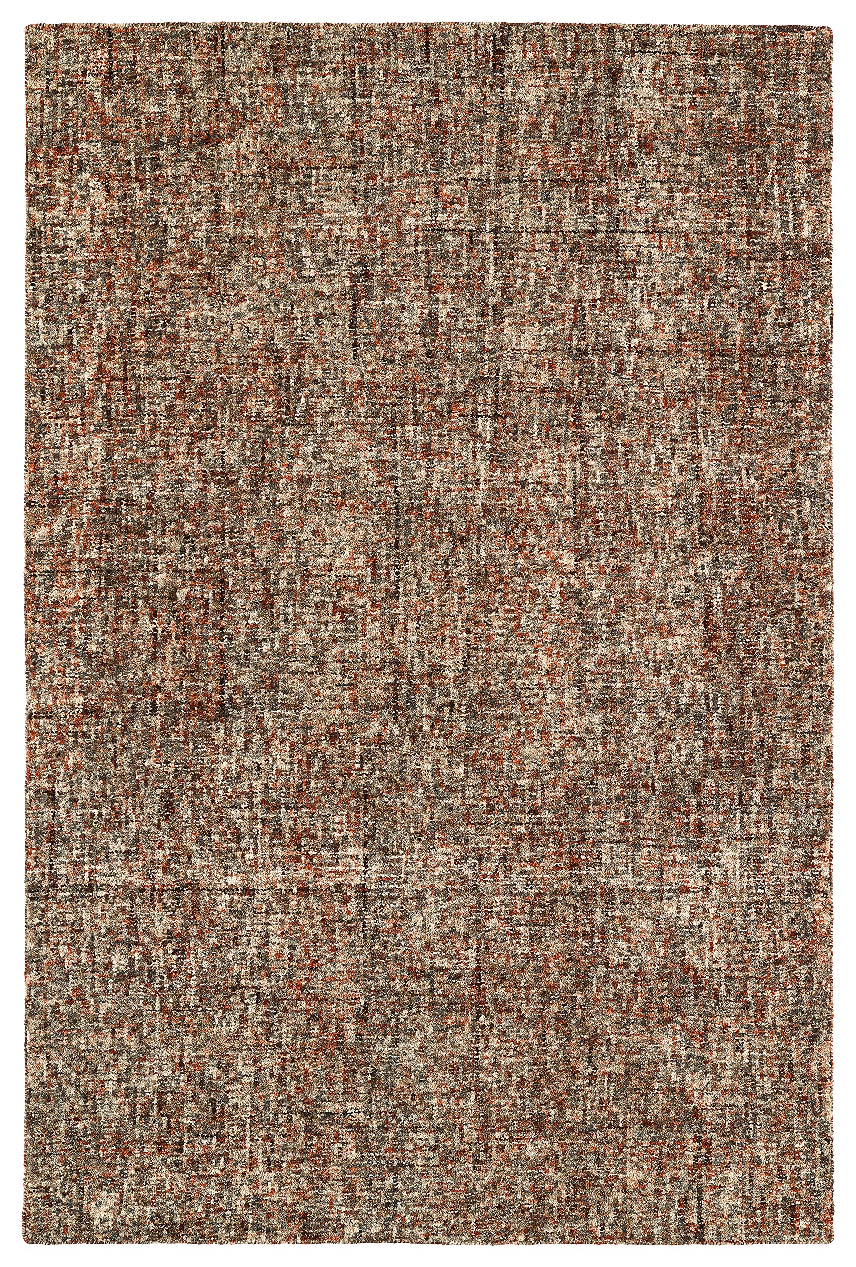 Addison Eastman Variegated Solid Rust 8' x 10' Area Rug - Soft Non-Slip Living Room Rug for Home Decor, Bedroom, Dining Room & Office