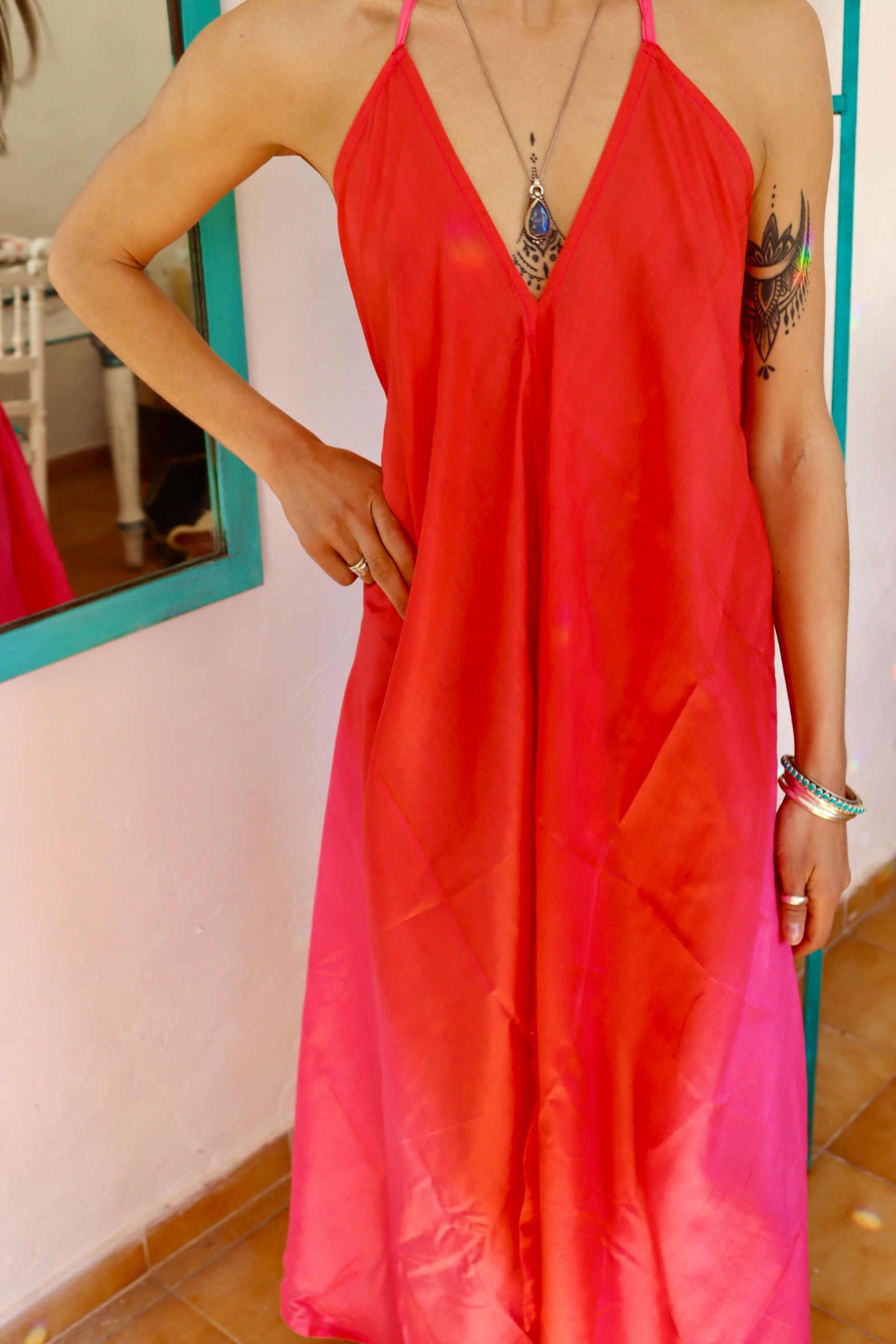 Elegant Silk Sexy Magic Dress for Women - Perfect for Evening Parties, Date Nights & Special Occasions