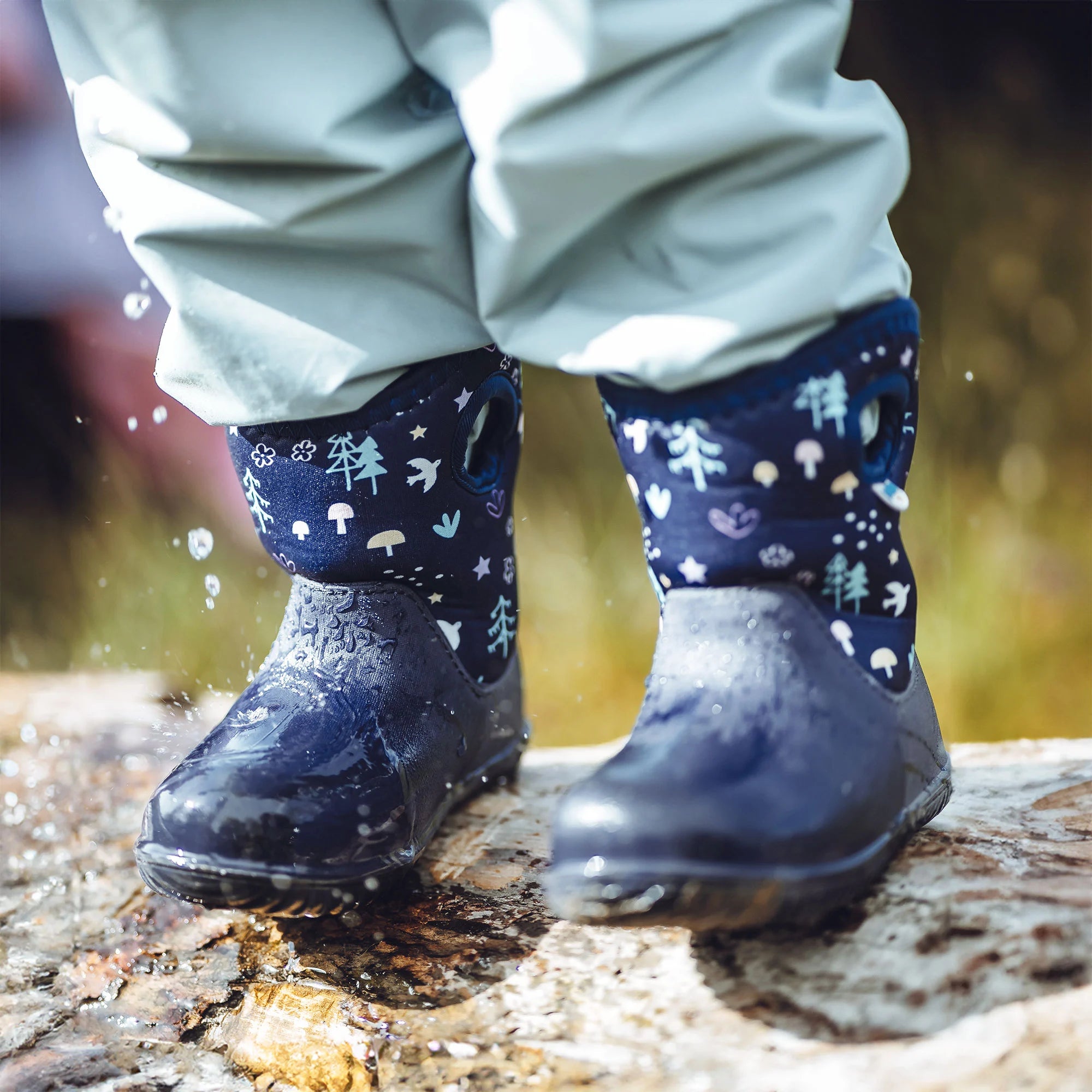 Jan & Jul Navy Forest Toasty Dry Lite Boots - Waterproof Winter Boots for Kids, Warm Snow Boots with Non-Slip Sole - Perfect for Outdoor Play, Snowy Days & Cold Weather Adventures