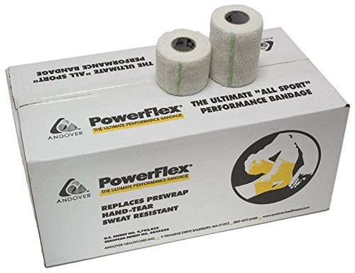 PowerFlex Self Adhesive Athletic Tape - Latex-Free Sports Wrap for Ankle & Wrist Support (2.75