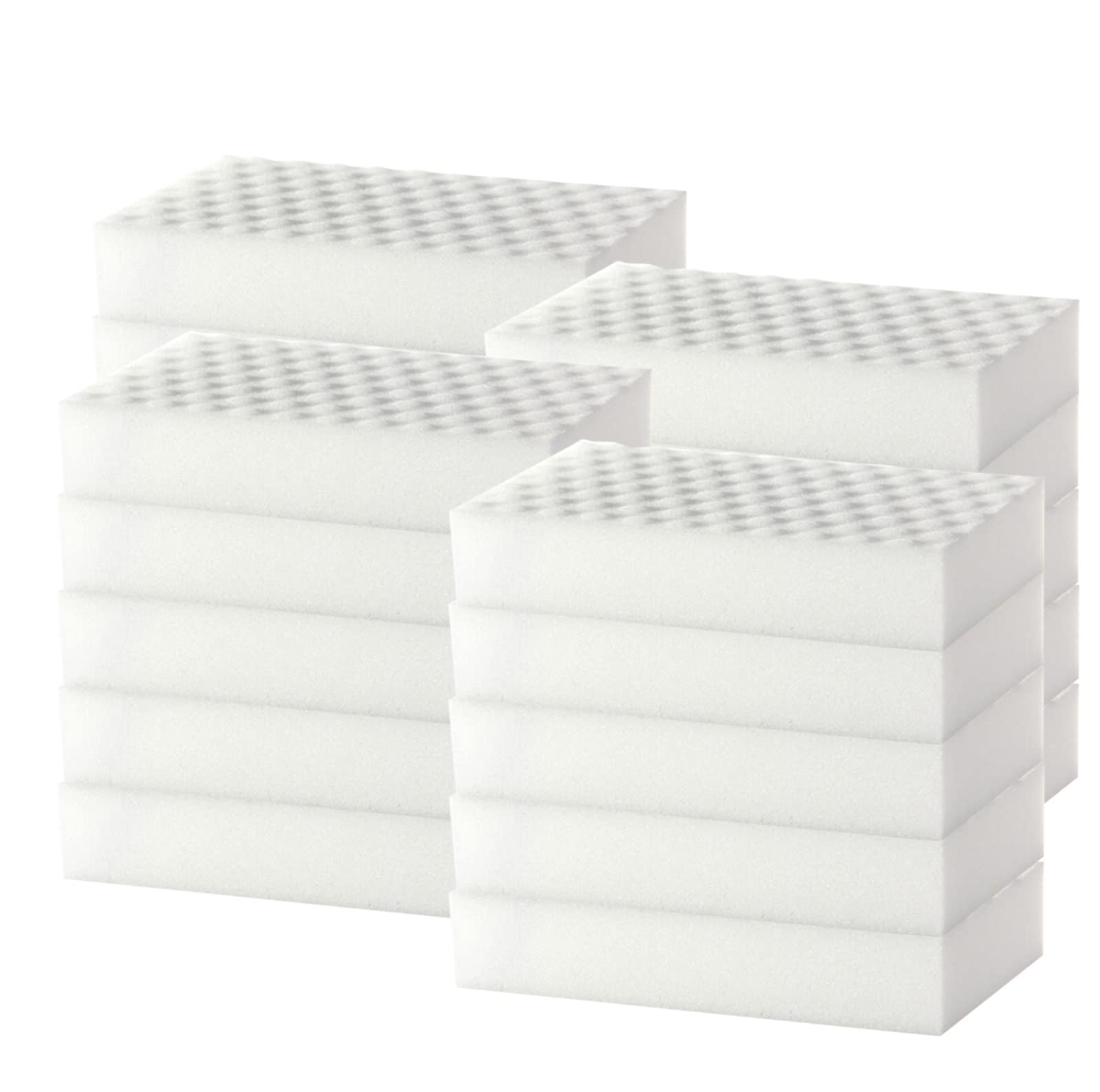 Nano Cleaning Sponge Magic Block - Super Absorbent Kitchen & Bathroom Cleaning Tool for Stains, Scuffs & Grime (White, Pack of A) - Perfect for Countertops, Sinks, Tiles & Appliances