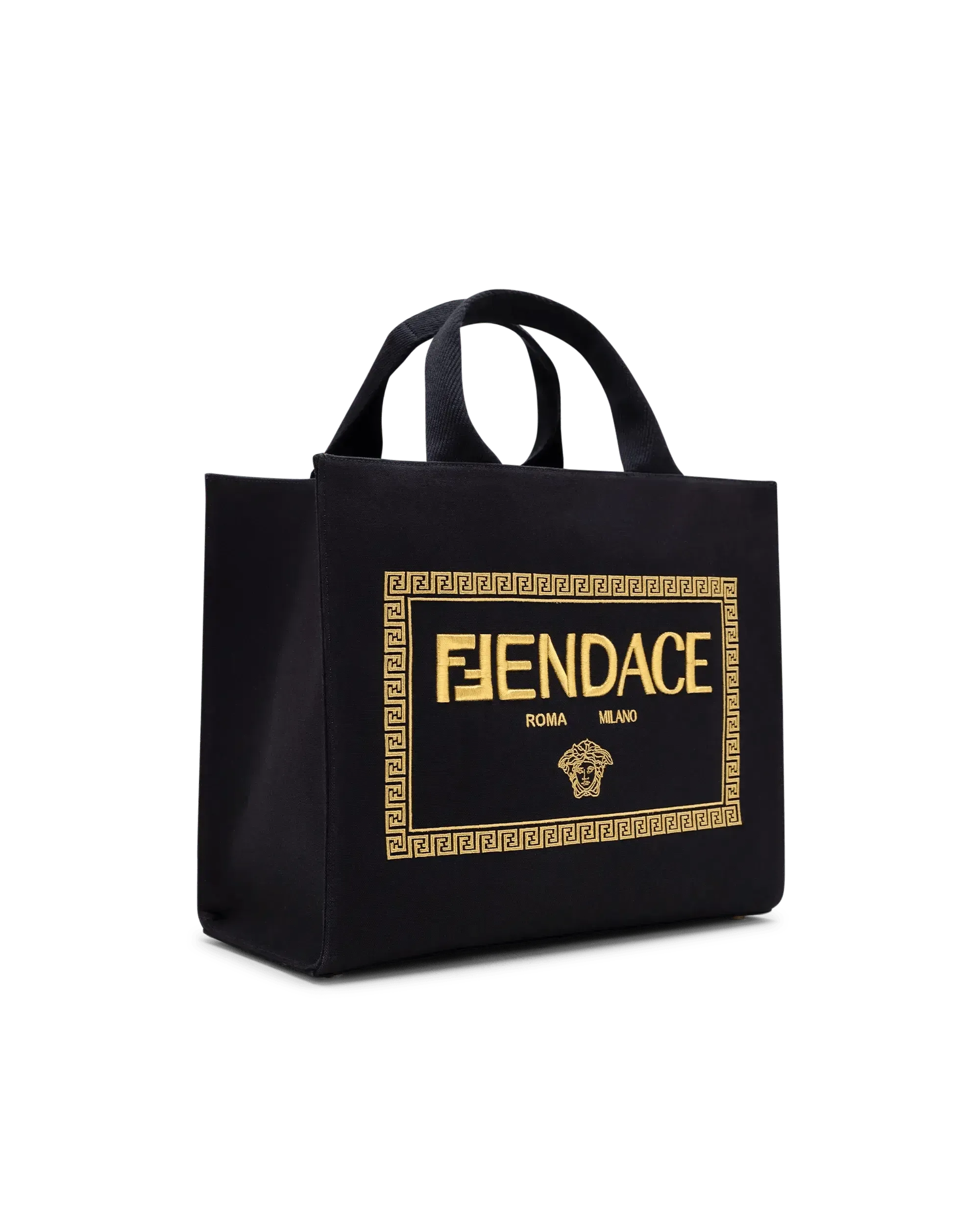 Fendi X Versace FENDACE Designer Shopping Tote Bag - Luxury Crossbody Handbag for Women, Perfect for Work, Travel & Everyday Use