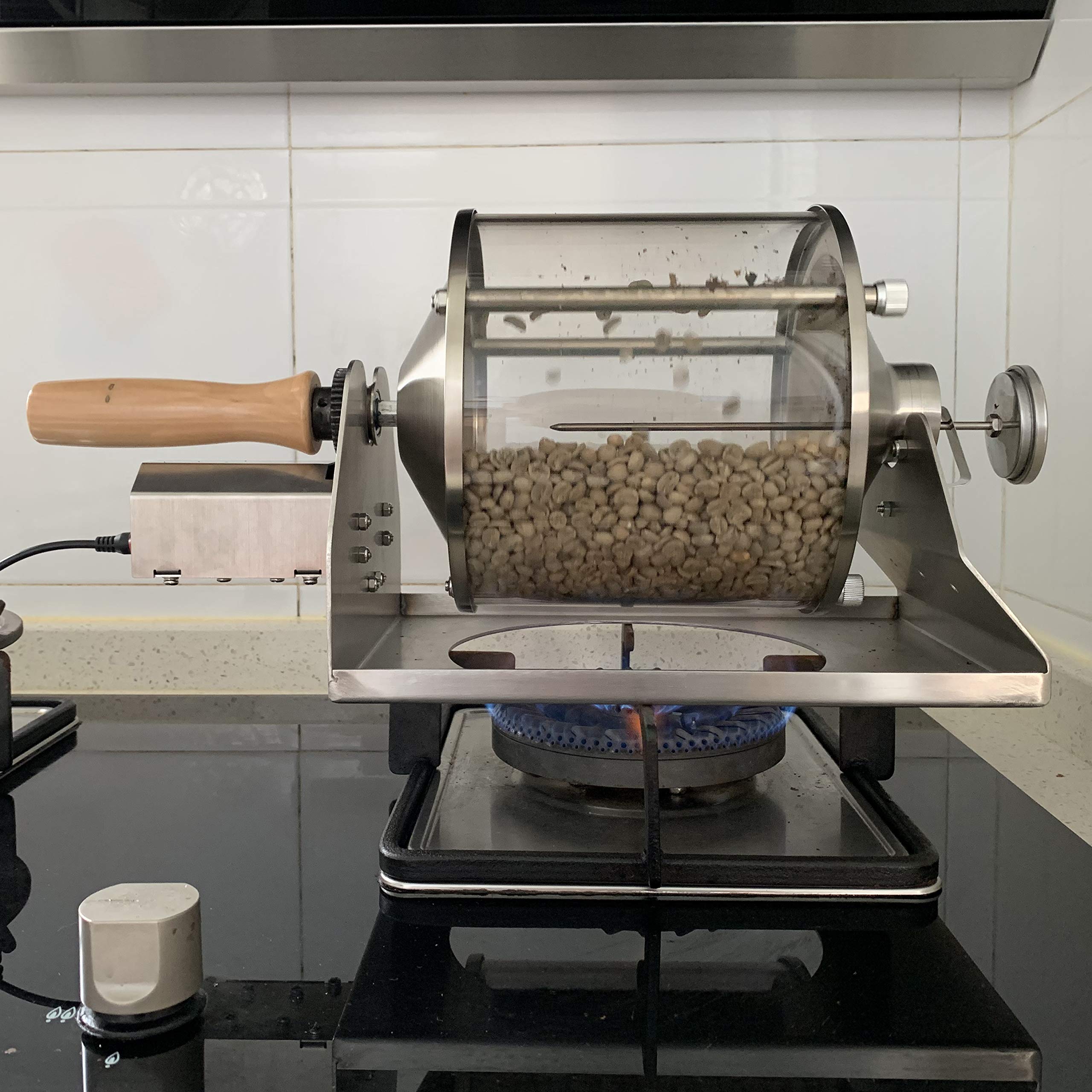 Commercial Grade Gas Coffee Roaster Machine - Home & Small Business Coffee Bean & Peanut Roaster for Fresh Artisanal Roasting | Perfect for Coffee Shops, Home Brewing & Gift Giving
