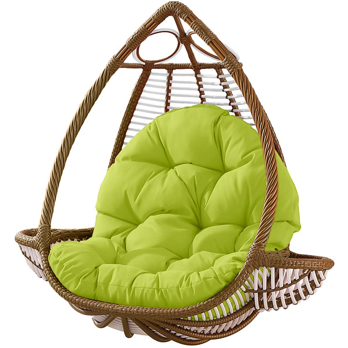 Hanging Swing Seat Cushion - Thick Hammock Chair Pad for Home & Office - Green