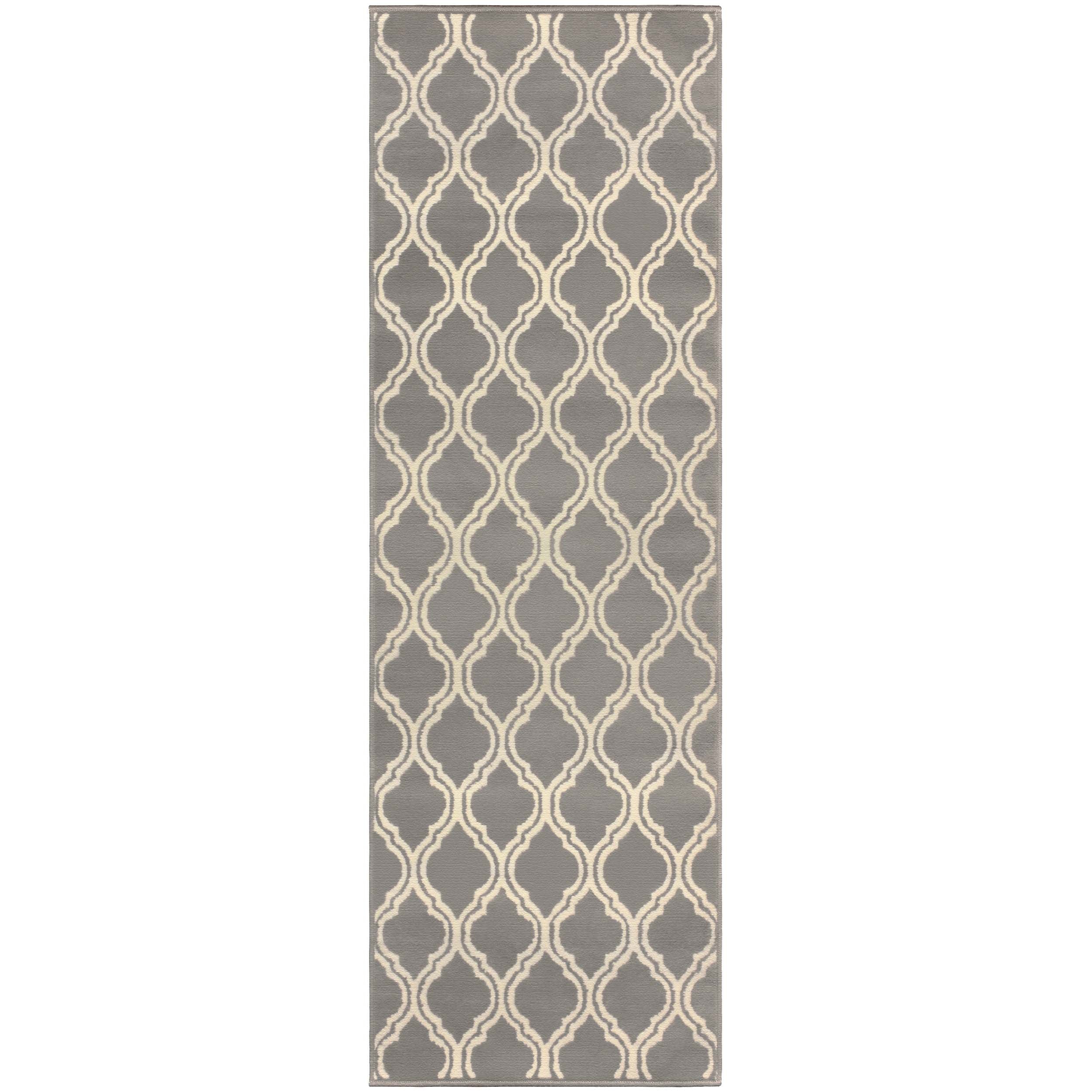 Double Trellis Indoor Area Rug - Non-Slip, Soft & Durable - Perfect for Living Room, Bedroom, or Home Office Decor