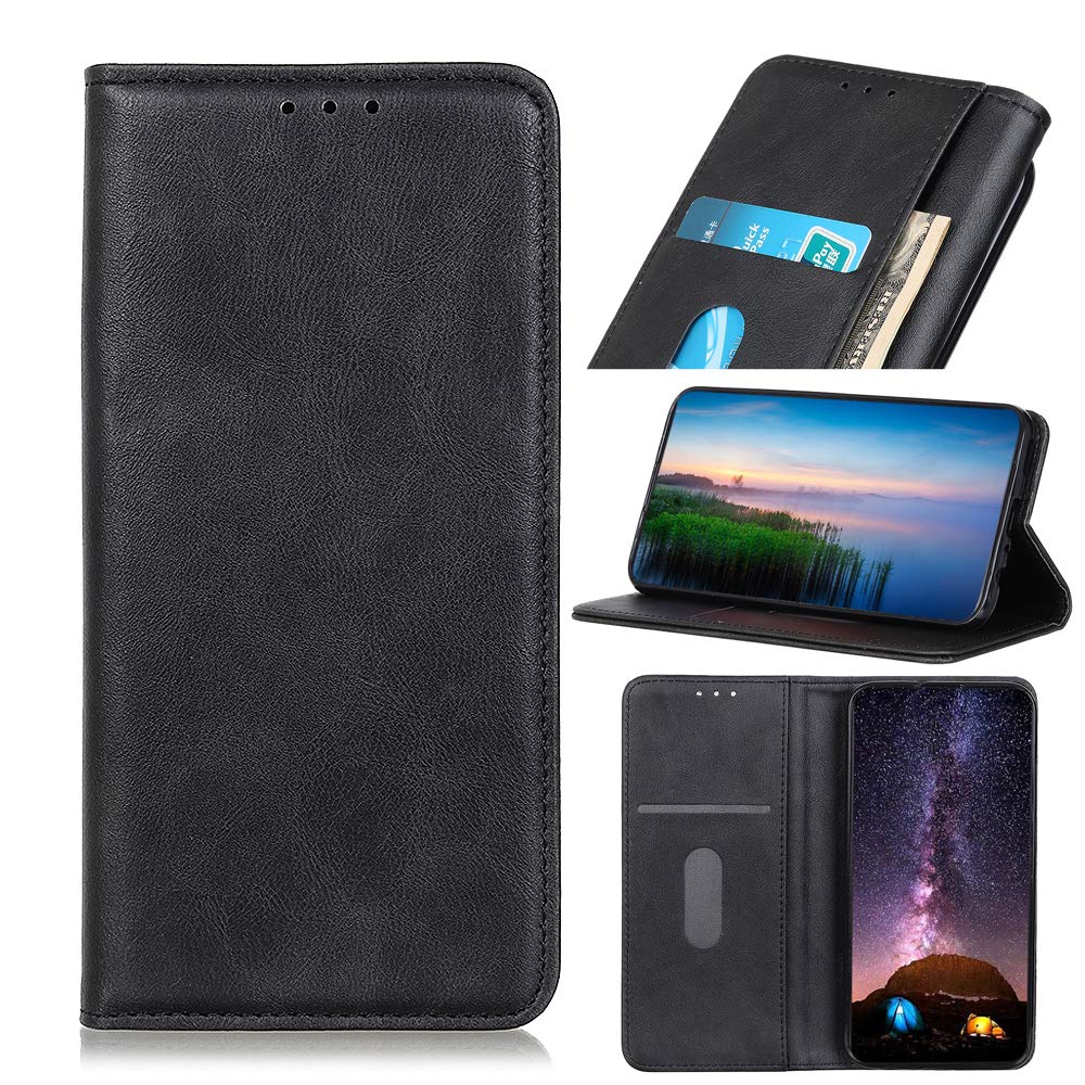 ORIbox Premium PU Leather Wallet Case for iPhone 11 Pro Max - Shockproof TPU Bumper with Card Holder & Kickstand | Perfect for Travel, Work, and Everyday Use