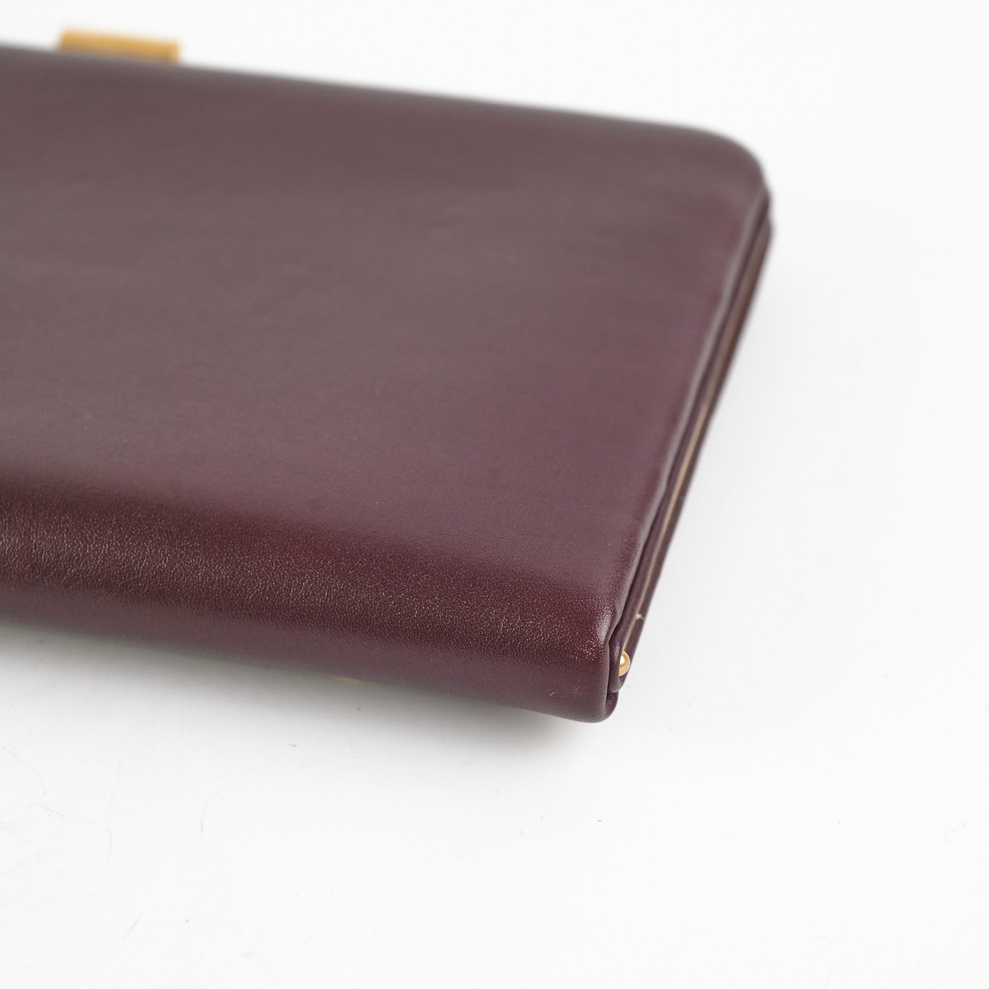 Celine Burgundy Leather Wallet On Chain Crossbody Bag for Women | Luxury Designer Handbag for Parties, Date Night & Evening Events