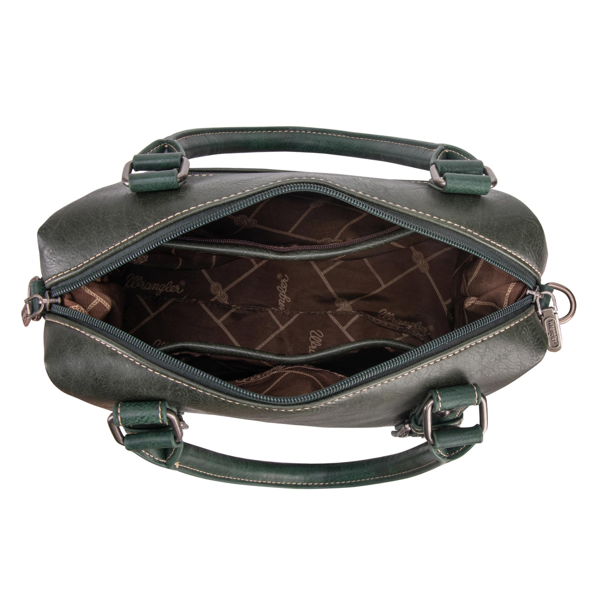 Wrangler Women's Top Handle Doctor Bag - Hobo Shoulder Barrel Satchel Purse for Everyday Use, Work & Travel | Stylish & Functional Handbag