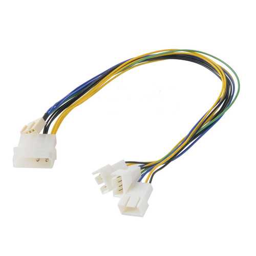 Akasa AK CB002 PWM Fan Splitter Cable - Connect 3 PWM Fans to Single Motherboard Header | Perfect for PC Cooling & Gaming Rig Setup