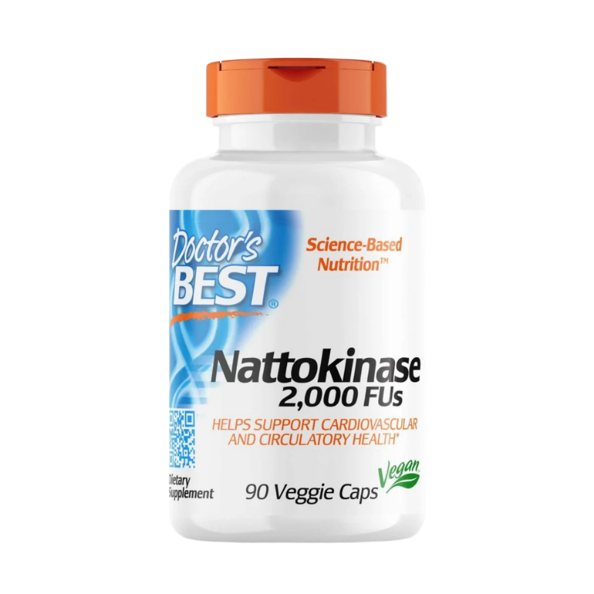 Doctor's Best Nattokinase 2000 FU Supplement - 90 Vegetarian Capsules for Heart Health & Circulation Support | Supports Healthy Blood Flow & Cardiovascular Function