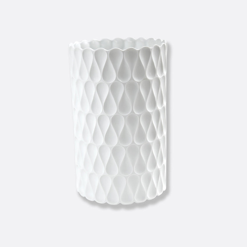 Bernardaud Légende Vase - Handcrafted Bisque Porcelain Vase for Home Decor, Wedding Centerpiece & Luxury Gift