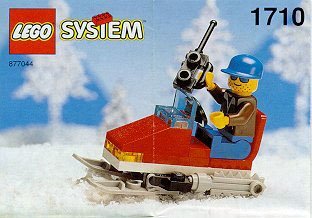 LEGO 1710 Snow Mobile Scooter Building Kit - Vintage 1994 Collectible Toy for Kids & Adults - Perfect for Winter Play, LEGO Collections & Nostalgic Gift Giving